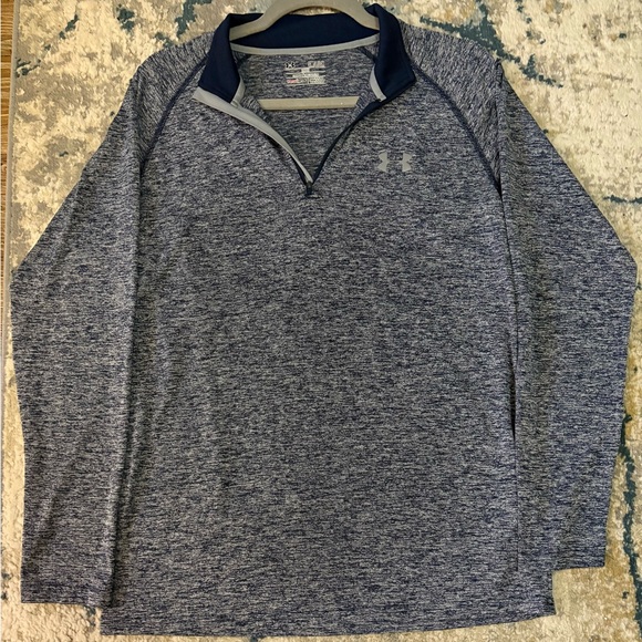 Under Armour Other - Under Armour Men’s Heathered Navy Quarter-Zip Dri Fit Top. Size Small